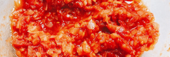 レンジで簡単‼︎自家製トマトソース